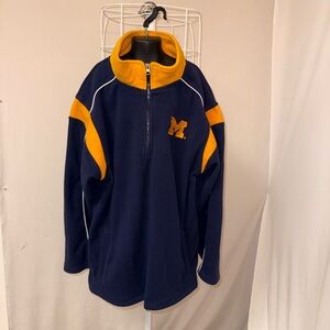 NCAA Navy and Gold Pullover